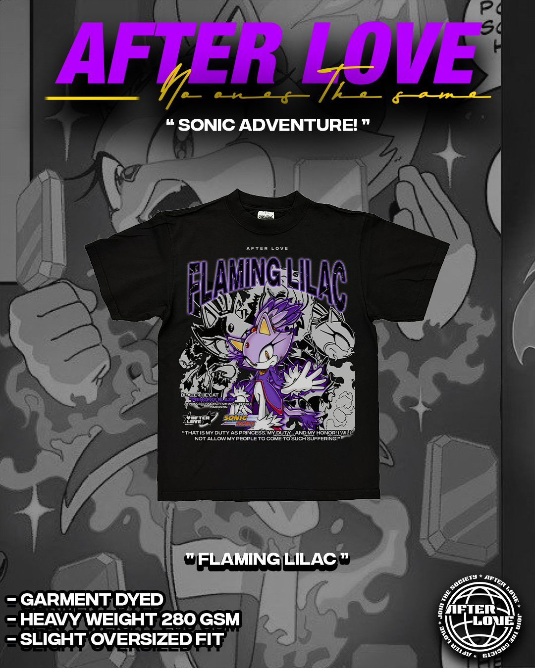 " Flaming Lilac " Graphic Tee